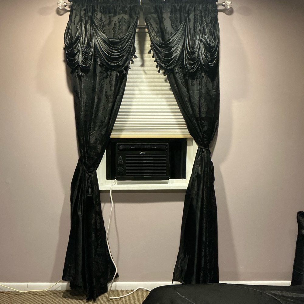 Elegant Black Drapes
